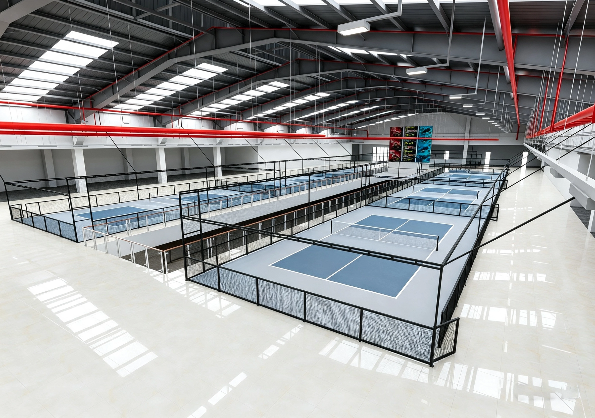 Thi công sân pickleball không nhám mòn giày